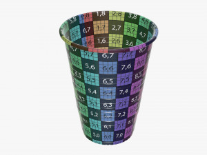 white plastic cup tableware 3D Model