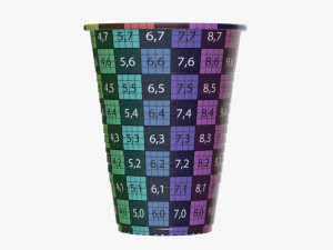 white plastic cup tableware 3D Model