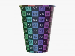white plastic cup tableware 3D Model