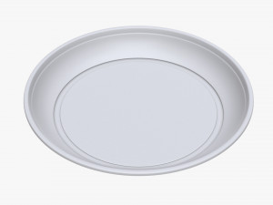 disposable plastic plate tableware 3D Model