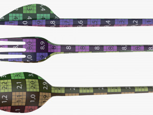 disposable plastic spoon fork knife tableware 3D 模型