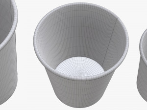 recycled small paper espresso cups Model 3D