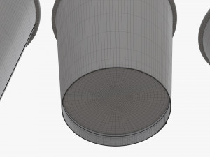 recycled small paper espresso cups Model 3D