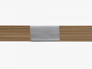 wooden coffee stirrers package set 3D Модель