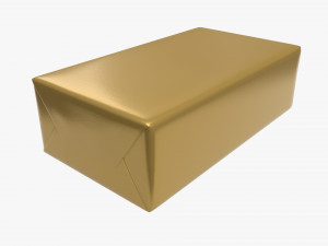 butter in a foil package mock-up 3D 모델