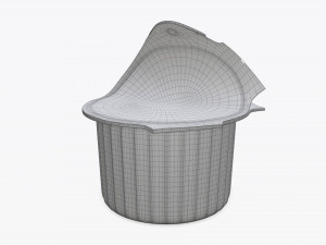 coffee creme jar with lid open mock-up Modèle 3D
