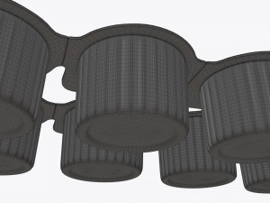 ten coffee creme jars sealed mock-up 3D Модель