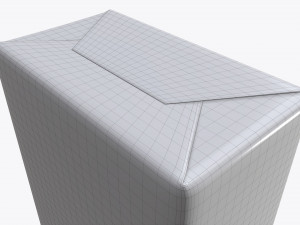 coffee vacuum package box mock-up 3D Model