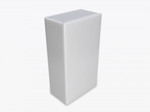 coffee vacuum package box with label mock-up Modelo 3D