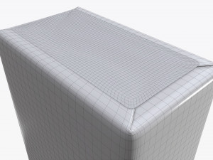 coffee vacuum package box with label mock-up 3D Model