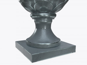 fir cone metal sculpture 3D 모델