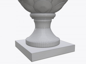 fir cone metal sculpture 3D 모델