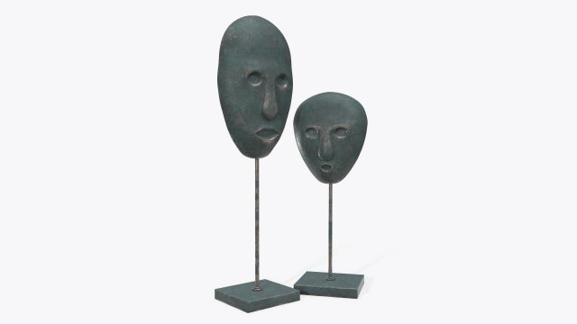human face sculptured masks Modèle 3D .c4d .max .obj .3ds .fbx .stl .blend 
