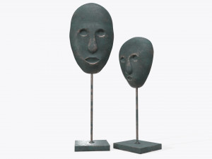human face sculptured masks Modèle 3D