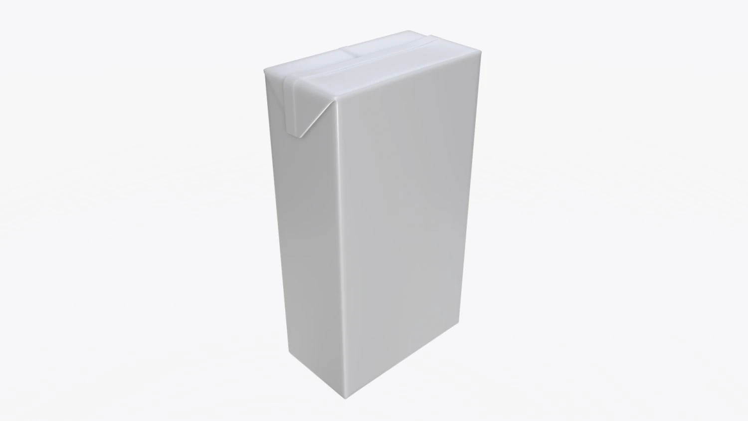 juice paper package box brick 1000 ml 3D Model .c4d .max .obj .3ds .fbx .stl .blend 