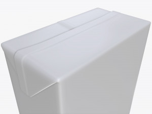 juice paper package box brick 1000 ml 3D Model