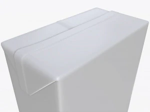 juice paper package box brick 1000 ml 3D Model