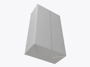 juice paper package box brick 1000 ml 3D Model