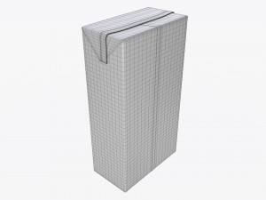 juice paper package box brick 1000 ml 3D Model