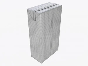 juice paper package box brick 1000 ml 3D Model