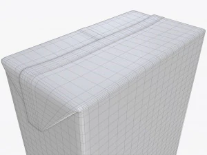 juice paper package box brick 1000 ml 3D Model