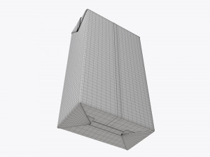 juice paper package box brick 1000 ml 3D Model