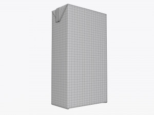 juice paper package box brick 1000 ml 3D Model