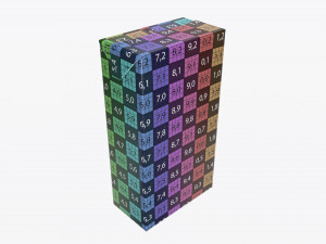 juice paper package box brick 1000 ml 3D Model