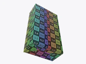 juice paper package box brick 1000 ml 3D Model