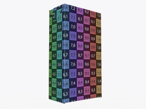 juice paper package box brick 1000 ml 3D Model