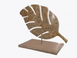 sculptured leaf 01 Modello 3D