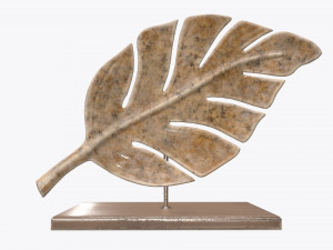 sculptured leaf 01 Modello 3D