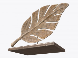 sculptured leaf 01 Modello 3D