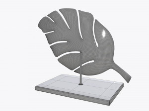 sculptured leaf 01 Modello 3D