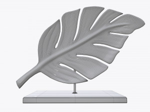 sculptured leaf 01 Modello 3D
