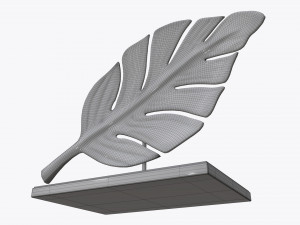 sculptured leaf 01 Modello 3D
