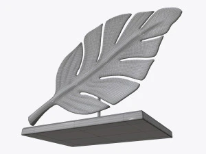 sculptured leaf 01 3D Model