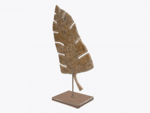 sculptured leaf 02 Modèle 3D