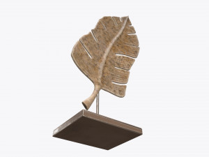 sculptured leaf 02 Modèle 3D