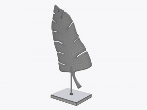 sculptured leaf 02 Modèle 3D