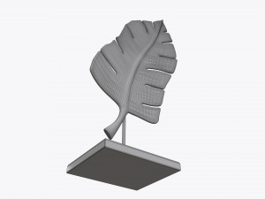 sculptured leaf 02 Modèle 3D