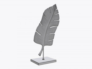 sculptured leaf 02 Modèle 3D
