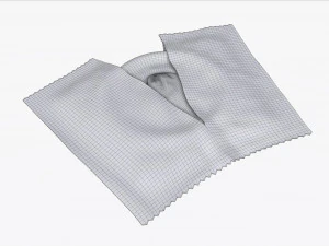 paket terbuka dengan kondom Model 3D