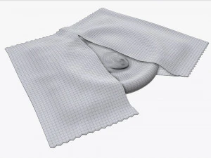 paket terbuka dengan kondom Model 3D