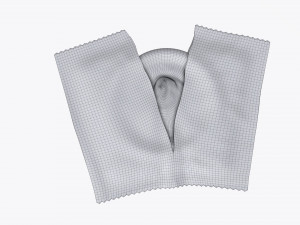opened package with condom 3D Model