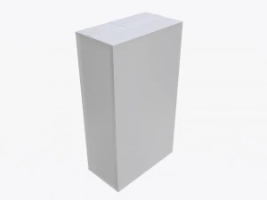 maqueta de paquete de bolsa de caf&eacute; de pl&aacute;stico 01 Modelo 3D