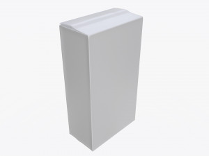 plastic coffee bag packet 02 mock-up 3D Model