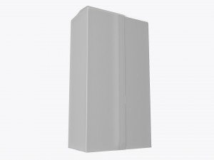 plastic coffee bag packet 02 mock-up Model 3D