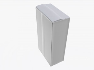 plastic coffee bag packet 02 mock-up Model 3D