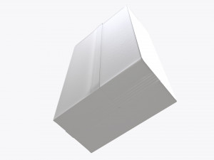 plastic coffee bag packet 02 mock-up Model 3D